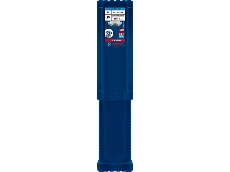 5-delni komplet udarnih svedrov Bosch EXPERT SDS max-8X, Dimenzije: 16x200x340mm, 2608900261